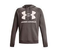 Under Armour Men's Rival Fleece Big Logo Hoodie Hooded Sweatshirt, (176) Fresh Clay/White Onyx, XL