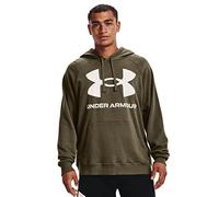 Under Armour Men's Rival Fleece Big Logo Hoodie, Tent (361)/Onyx White, M