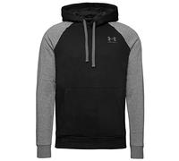 Under Armour Men's Rival Fleece Colorblock Hooded Sweatshirt, Black, XS