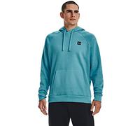 Under Armour Men's Rival Fleece Hoodie Tops, (433) Glacier Blue/Onyx White, XXL