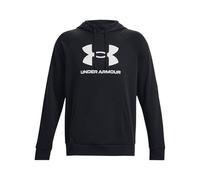 Under Armour - Men's Rival Fleece Logo Hoodie - Black/White - 4XL Tall