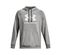 Under Armour Men's Rival Fleece Logo Hoodie, (025) Castlerock Light Heather / / White, 3XL Tall