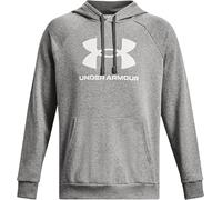 Under Armour Men's Rival Fleece Logo Hoodie, (025) Castlerock Light Heather / / White, L Tall