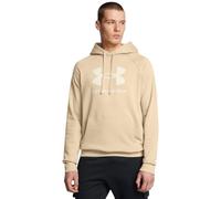 Under Armour Mens UA Rival Fleece Logo Hoodie City Khaki/Summit White M