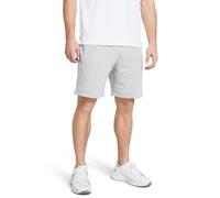 Under Armour Men's UA Rival Fleece Shorts, (011) Mod Gray Light Heather / / White, Large Tall