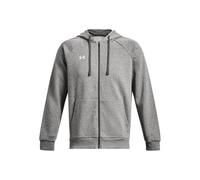 Under Armour Mens Rival Fleece Zip Hoodie - Castlerock Light / /White - SM