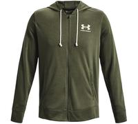 Under Armour Mens Rival Full Zip Hoodie Long Sleeve Green S