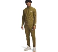 Under Armour Men's Rival Knit Tracksuit, Comfortable and Fast-Drying Top and Jogging Bottoms with Pockets, Men's Tracksuit for Training and Casual Wear,Canteen Green/Field Khaki/Field Khaki,XXL