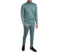 Under Armour Men's Rival Knit Tracksuit, Comfortable and Fast-Drying Top and Jogging Bottoms with Pockets, Men's Tracksuit for Training and Casual Wear,Jasper Blue/Serpentine/Serpentine,SM