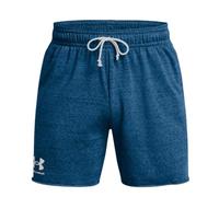 Under Armour Men's Rival Terry 6-inch Shorts, Varsity Blue / Onyx White - 426, XX-Large