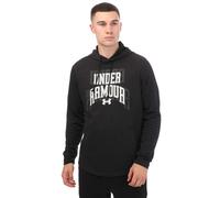 Under Armour Mens Rival Terry Graphic Hoodie in Black Cotton - Size Large