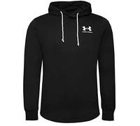 Under Armour Men's Rival Terry Long Crew Neck Hoodie T-Shirt, Black (001)/Onyx White, XL