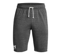 Under Armour Mens Rival Terry Shorts Sports Training Bottoms Heather/OnyxWhite M