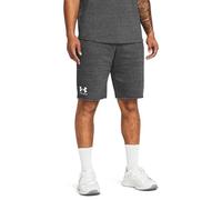 Under Armour Mens Rival Terry Shorts Sports Training Bottoms Heather/OnyxWhite L