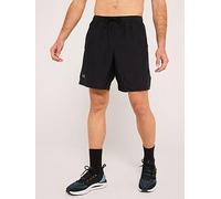 UNDER ARMOUR Mens Running Launch 7inch 2in1 Shorts - Black, Black / Black / Reflective, Size Xl, Men Black / Black / Reflective