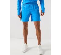 Under Armour Men's Launch 7in Shorts, Lightweight and Fast-Drying Running Shorts, Men's Gym Gear with Breathable Design and Pockets,Blue Atlantis/Washed Navy/Reflective,LG