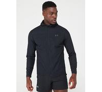 UNDER ARMOUR Men's Running Storm Hooded Jacket - Black/Grey, Black / Jet Gray / Reflective, Size 2Xl, Men Black / Jet Gray / Reflective