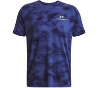 Under Armour Mens Rush Print Ss T-Shirt Blue XL