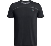 Under Armour Mens Rush Seamless Short Sleeve T-Shirt Black/Mod Grey XL