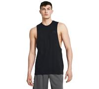 Under Armour UA Left Chest Cut Off Tank - Sleeveless - Tops - Black/Black - Size: MD
