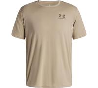 Under Armour Men's Sportstyle Left Chest Short Sleeve, Soft and Comfortable Men's T-Shirt with Logo Design, Lightweight and Fast-Drying Sportswear,City Khaki / / Taupe Dusk,SM