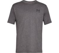 Under Armour Mens Sportstyle Left Chest Short Sleeve T-Shirt Colour: Charcoal, Size: Medium