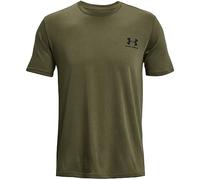 Under Armour Men's Sportstyle Left Chest Short-sleeve T-shirt Short Sleeve, (390) Marine Od Green / Black / Black, 3XL
