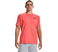 Under Armour Men's Sportstyle Left Chest Short-sleeve T-shirt Short Sleeve, Venom Red (690)/Black, L