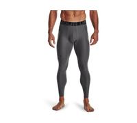 Under Armour Men's Standard HeatGear Leggings, Carbon Heather (090)/White, Large Tall