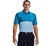 Under Armour Men's Standard Performance Blocked Golf Polo, Victory Blue (474)/Blue, X-Large Tall