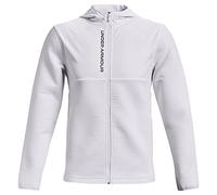 Under Armour Storm Long Sleeve ZipUp White Mens Daytona Track Jacket 1366279 100 - Size Medium