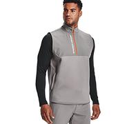 Under Armour Storm Half Zip Up Sleeveless Grey Mens Daytona Vest 1366281 031 - Size Medium