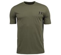 Under Armour - Sportstyle Left Chest S/S - Sport shirt size S - Regular, olive
