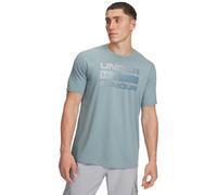 Under Armour Men's Team Issue Wordmark Short Sleeve, Comfortable Charged Cotton® Men's T-Shirt, Fast-Drying Logo T-Shirt for Sports and Casual Wear,Serpentine / / Jasper Blue,LG