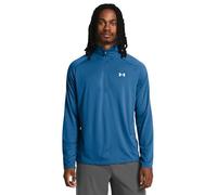 Under Armour Men's Tech 2.0 1/2 Zip-up Long Sleeve T-Shirt Sweatshirt, (406) Photon Blue / / White, Large