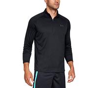 Under Armour Men's Tech 2.0 1/2 Zip-up Long Sleeve T-shirt Sweatshirt, Black, XXL Long