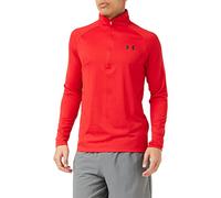 Under Armour Men's Tech 2.0 1/2 Zip-up Long Sleeve T-shirt Sweatshirt, Red (602)/Black, 4XL Tall