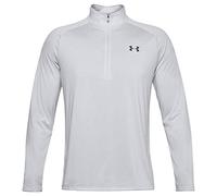 Under Armour Men's Tech 2.0 1/2 Zip Versatile Warm Up Light and Breathable Zip Up Top for Working Out, Halo Gray/Pitch Gray (015), M