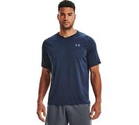 Under Armour Mens Tech 2.0 V-Neck Short-Sleeve T-Shirt (Academy Blue/Mod Gray - 408, Medium)