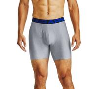Under Armour mens Tech 6-inch Boxerjock 2-Pack, Academy Blue (408)/Mod Gray Light Heather, 4X-Large