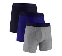 Under Armour Men's Tech 6-inch Boxerjock 2-Pack Boxer Briefs, Royal Solid-Core Pack of 3, XXL
