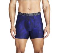 Under Armour Men's Tech 6-inch Boxerjock 2-Pack Boxer Briefs, Royal Windstream Print, Pack of 3, 5XL