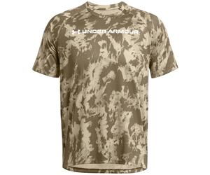 Under Armour Mens Tech Camo Regular Fit T-Shirt in Khaki Base - Size Medium