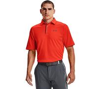 Under Armour Men's Tech Golf Polo T-Shirt - Phoenix Fire/Pitch Gray - 3XL