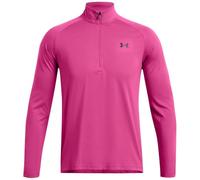 Under Armour Mens Tech Half Zip Top Sports Training Top Astro Pink/Black L