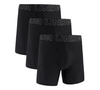 Under Armour Men's Tech Mesh 6-inch Boxerjock 2-Pack, Black Solid-Core 3 Pack, Small