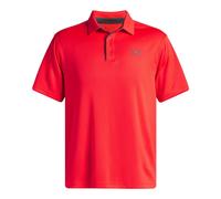 Under Armour Men's Tech Polo, Lightweight, Fast-Drying and Breathable Men's Top, Casual Polo Shirt with 3-Button Placket and Collar,Racer Red / / Pitch Gray,XXL