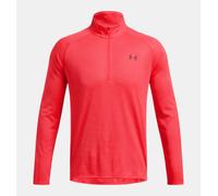 UNDER ARMOUR Mens Training Tech Textured 1/2 Zip Top, Red, Size 2Xl, Men Red