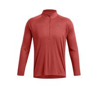 Under Armour Mens Tech Textured Half Zip TopS Red GT6612
