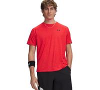 Under Armour Mens Tech Textured Short Sleeve T Shirt, (600) Red / / Black, XXL